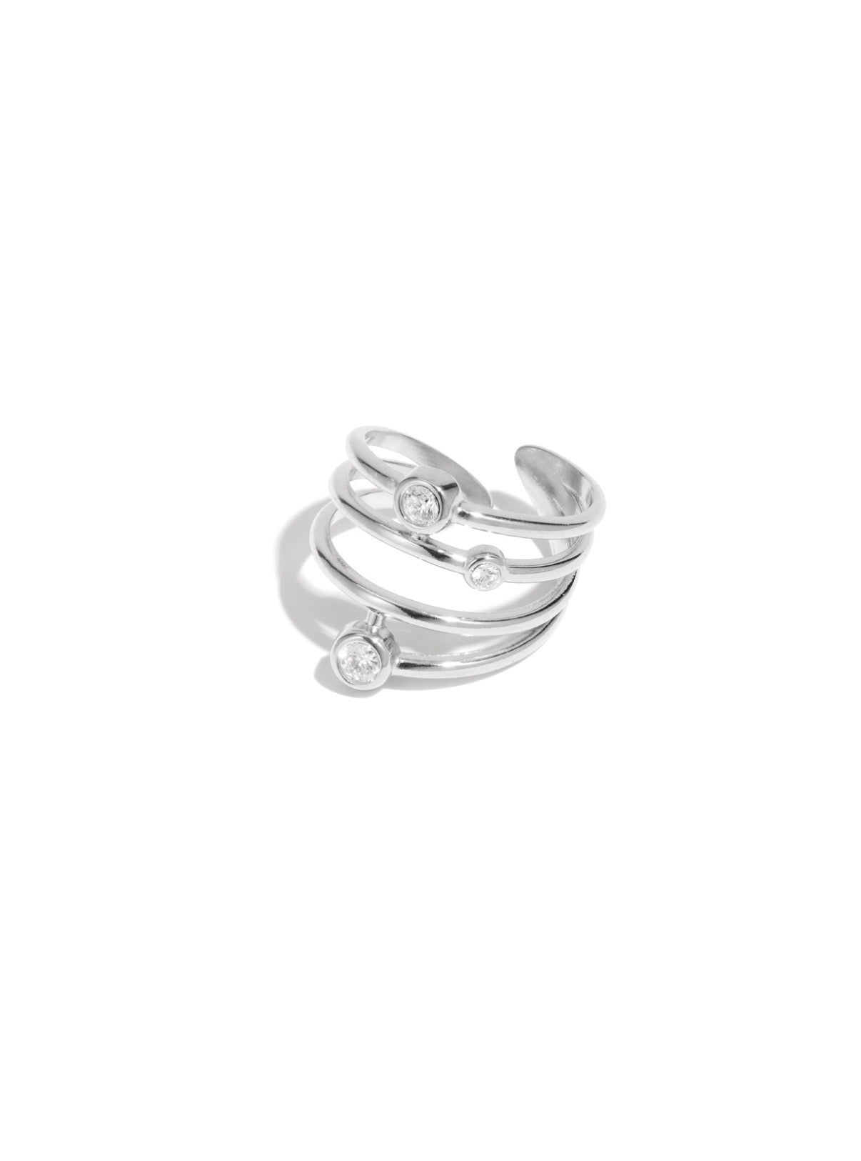 Shiny Ring - Justerbar Forgyldt/Forsølvet