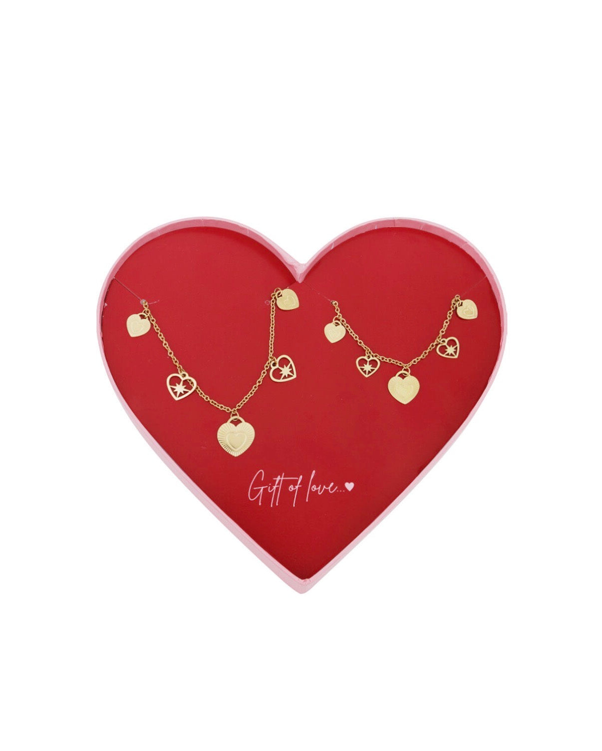 Golden Hearts Smykkesæt