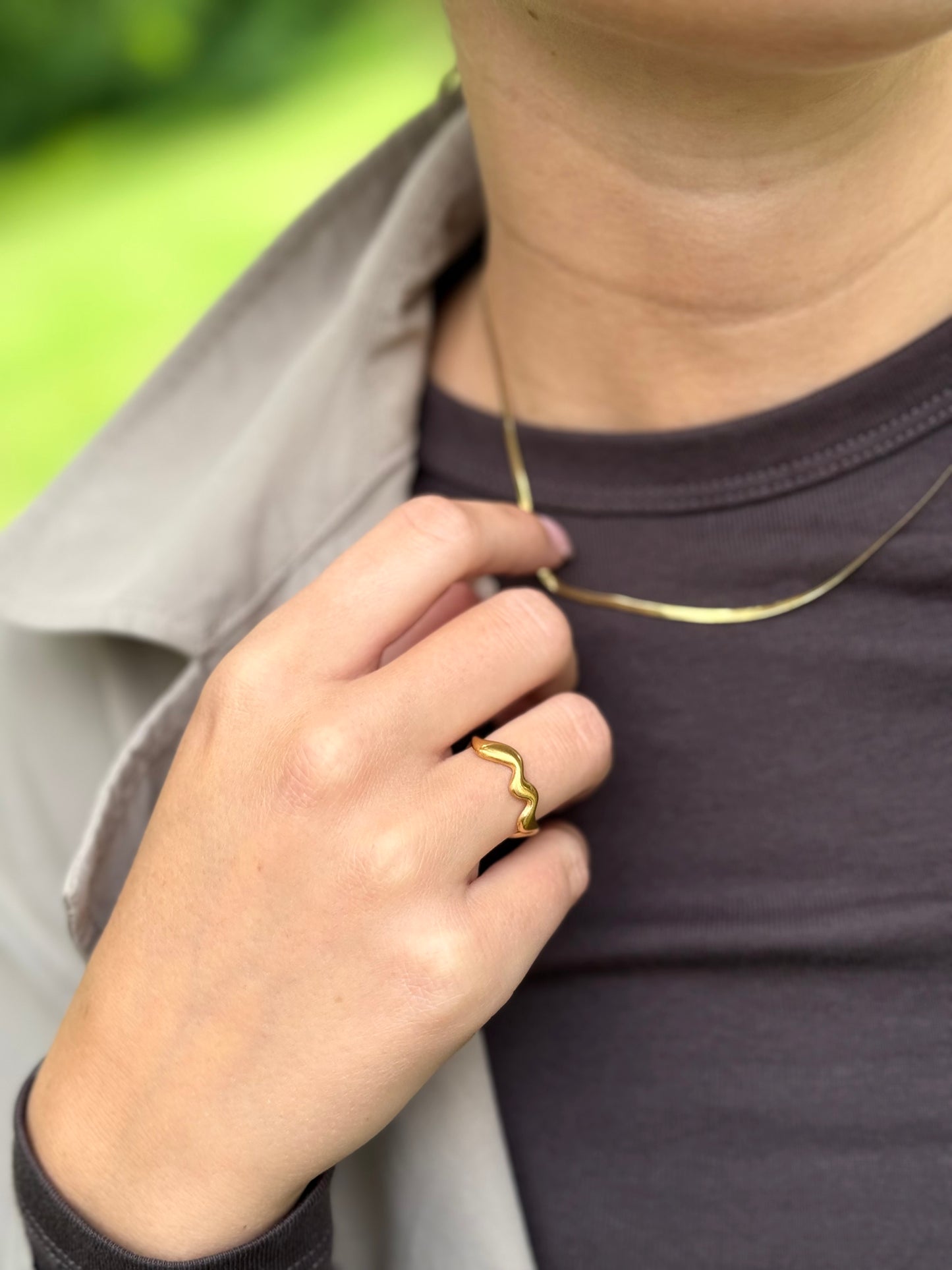 Wavy Ring - Justerbar