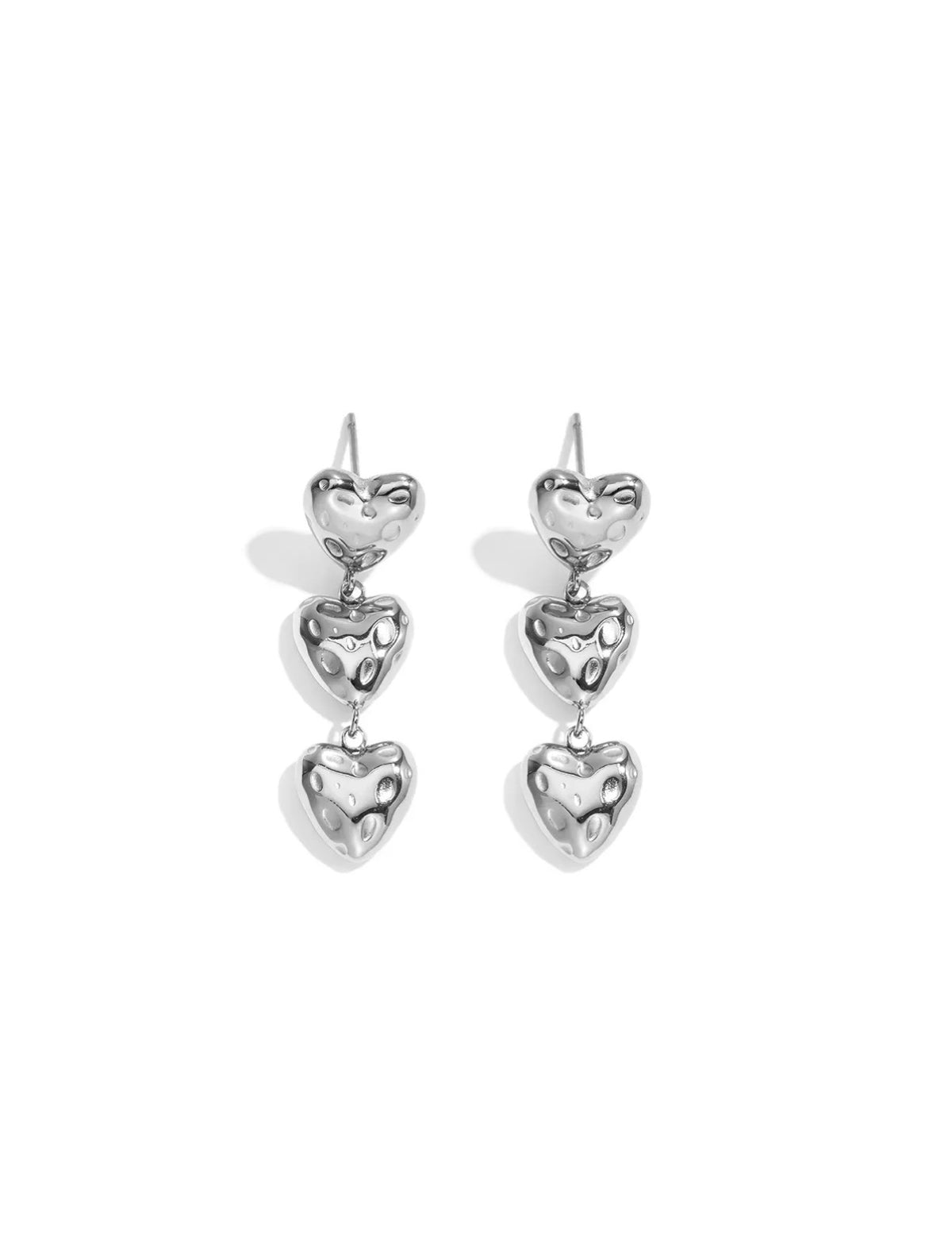 Triple Heart Øreringe - PreOrder