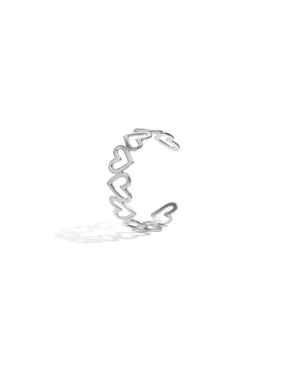 Heart Bangle - Forgyldt/Forsølvet