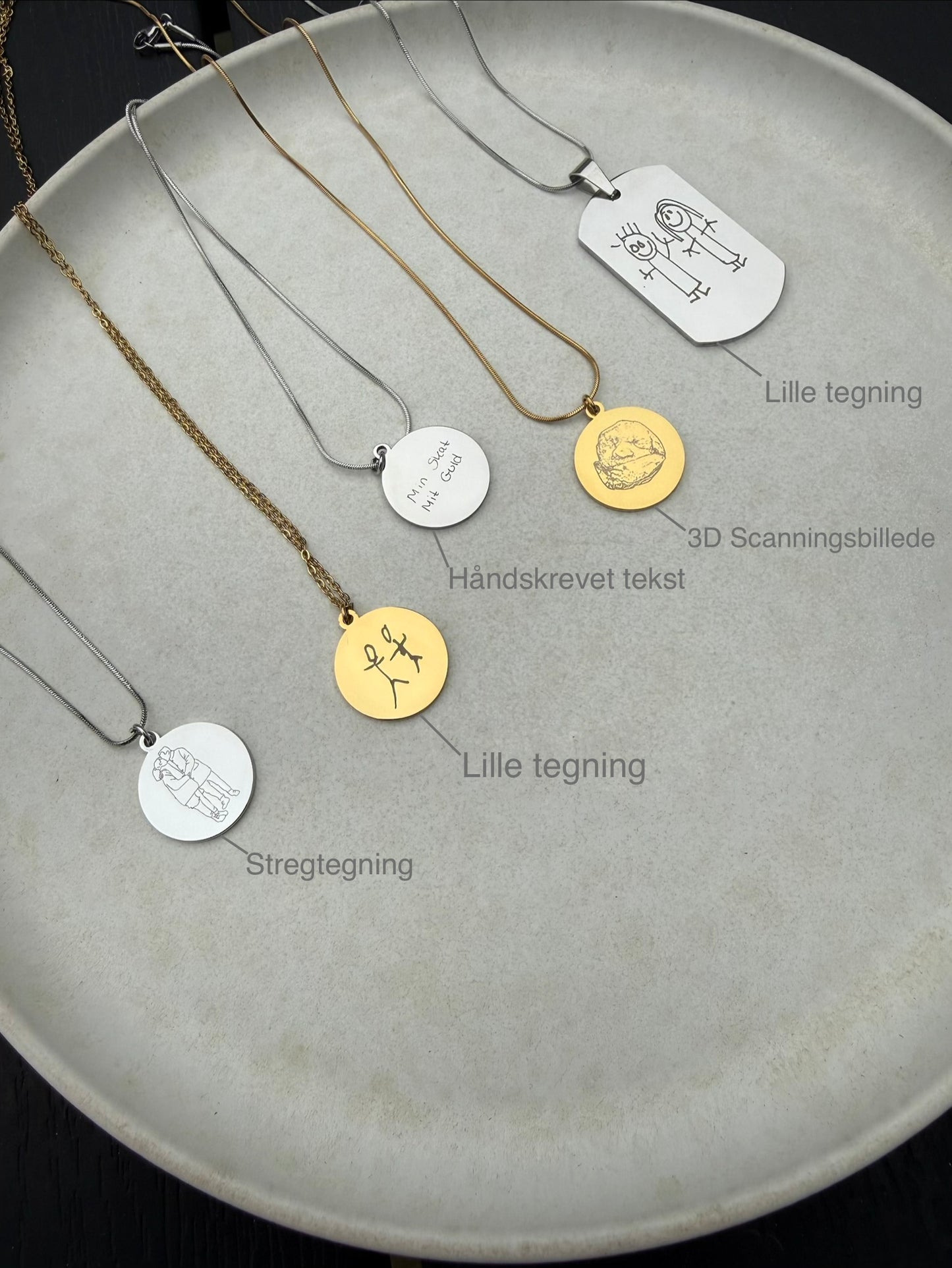 You & Me Halskæde - Sølvfarvet