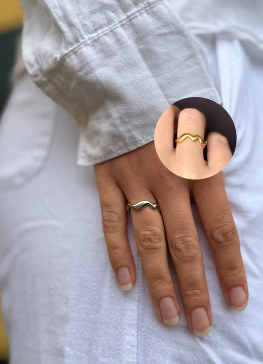 Wavy Ring - Justerbar