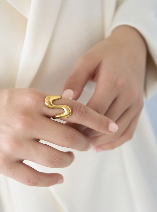 Swirly Ring, Justerbar - PreOrder