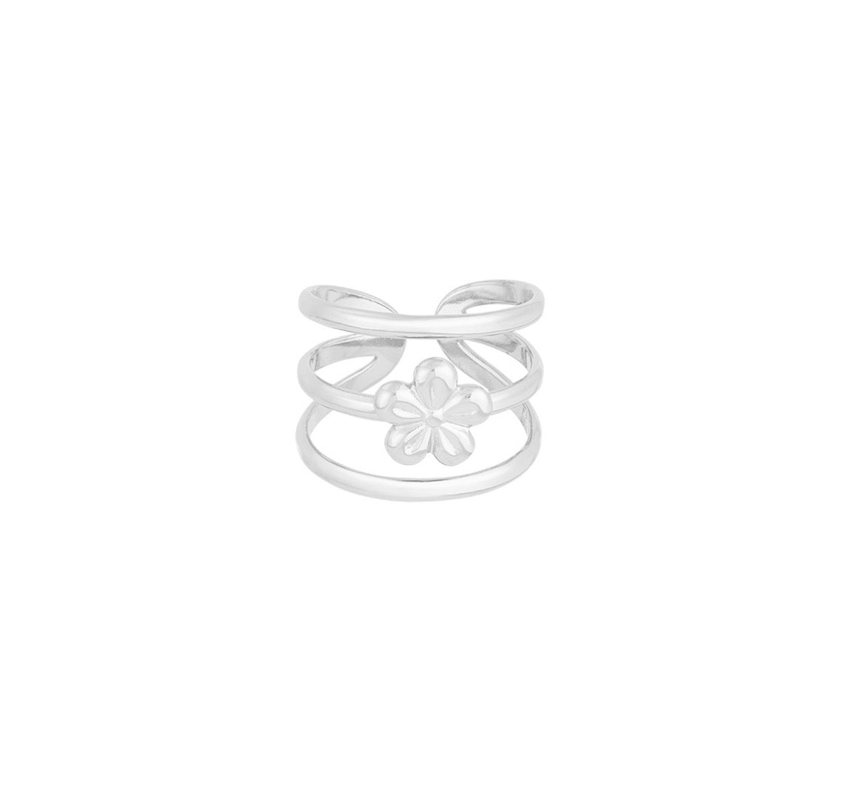 Flower Stack Ring - Justerbar