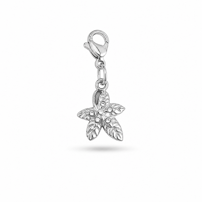 Crystal Leaf Charm