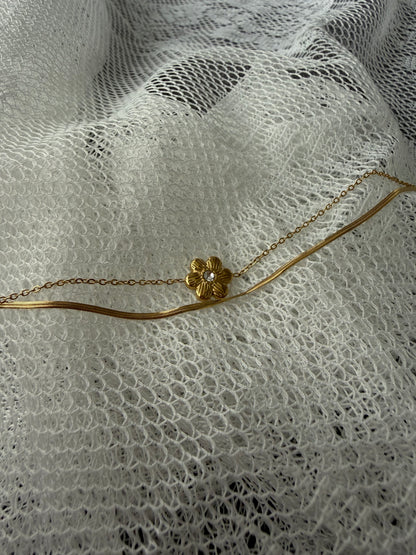 Flower Love Double Armbånd
