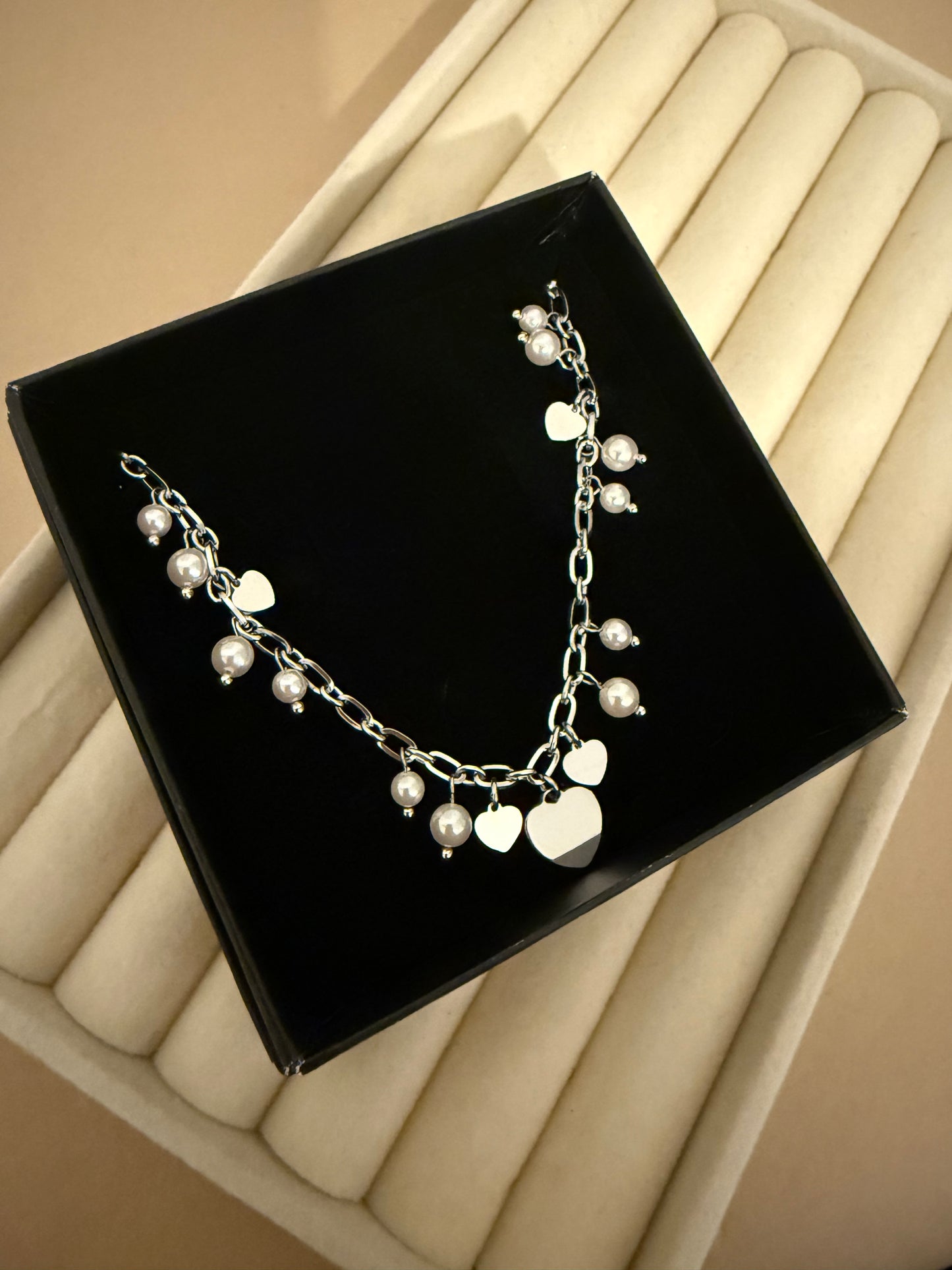 Alma Halskæde - Forsølvet