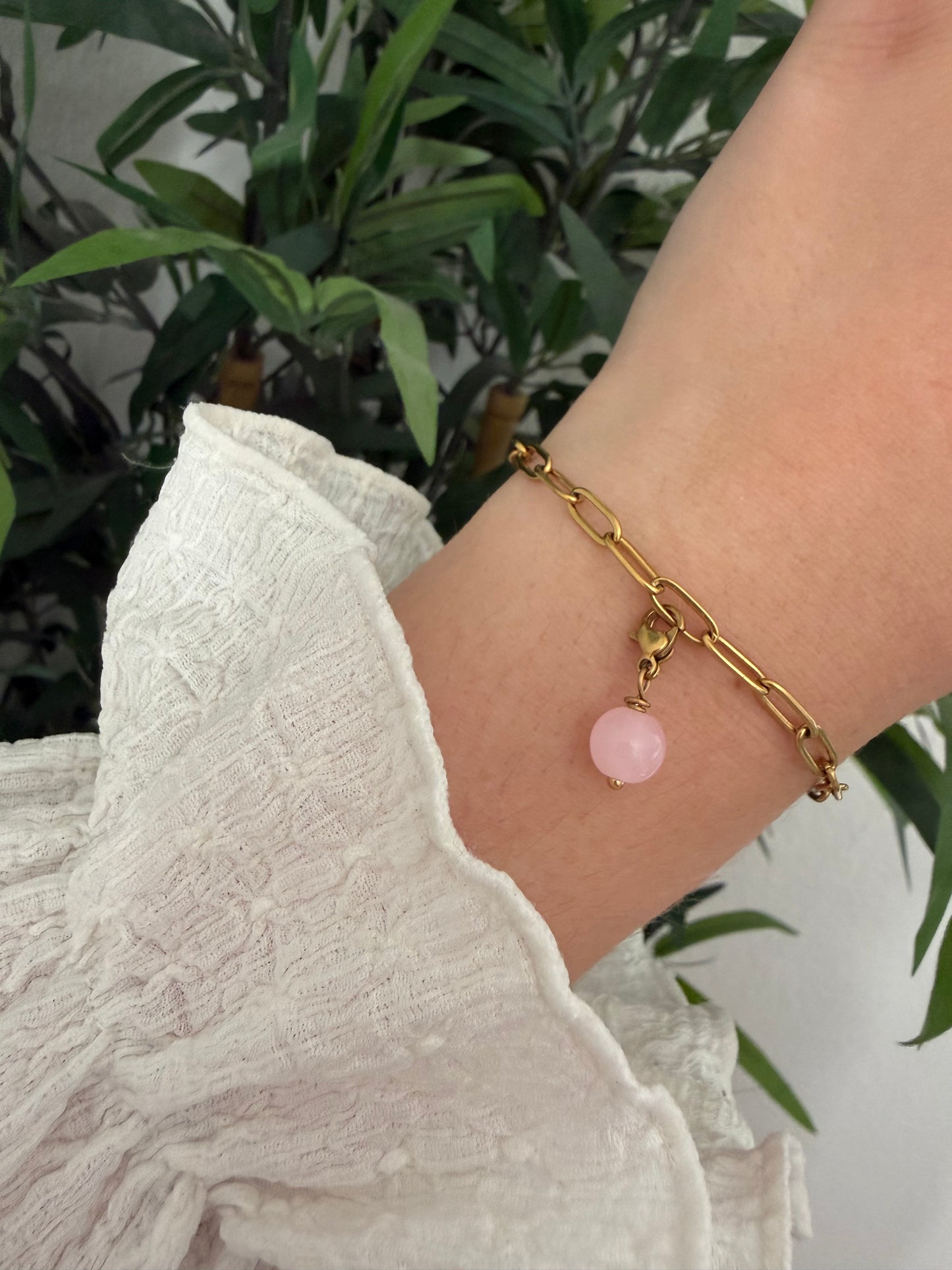Rose Quartz Charm