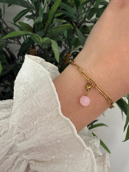 Rose Quartz Charm