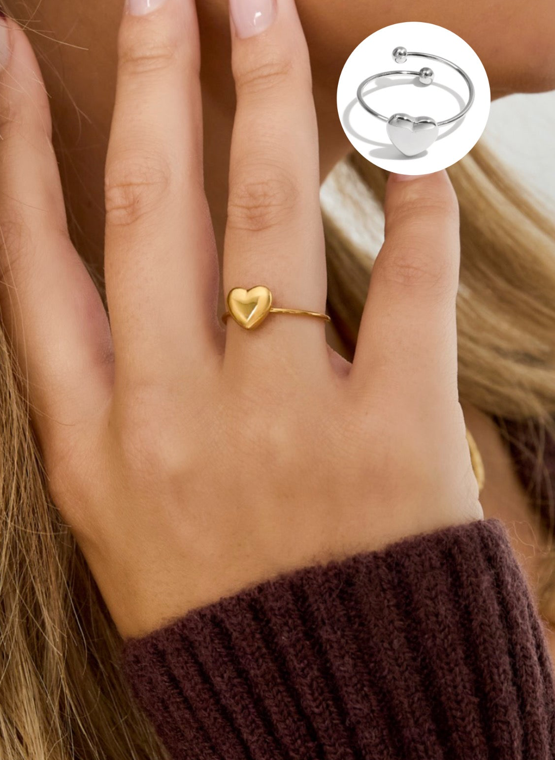 Heart Ring - Justerbar