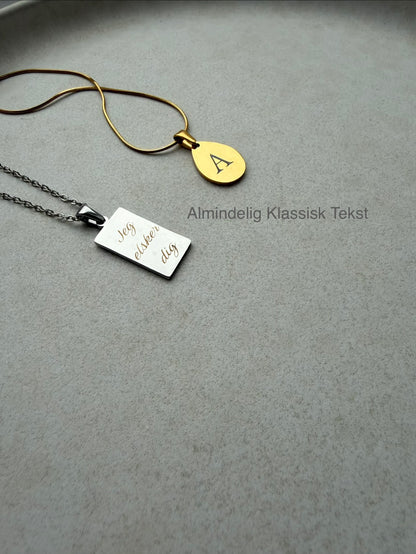 Bar Halskæde - Sølvfarvet