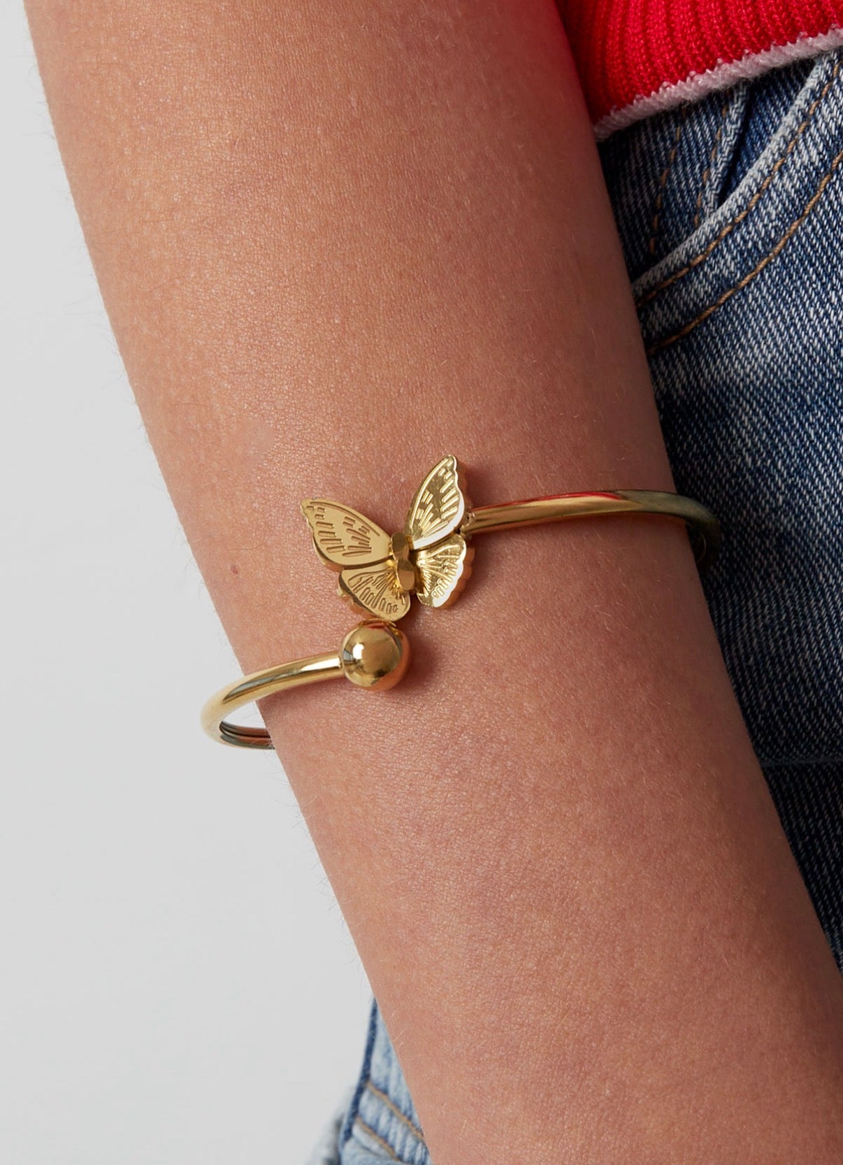 Butterfly Bangle - Forgyldt/Forsølvet