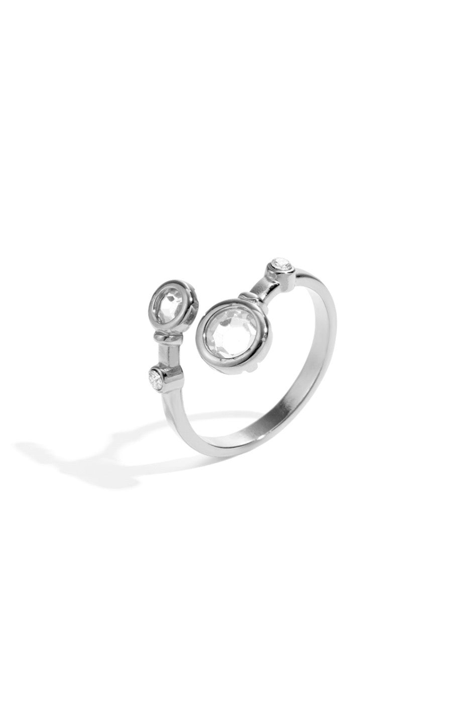 Stone Ring - Justerbar Forgyldt/Forsølvet