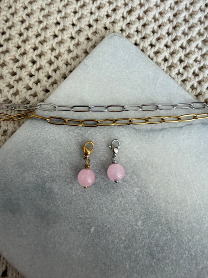 Rose Quartz Charm