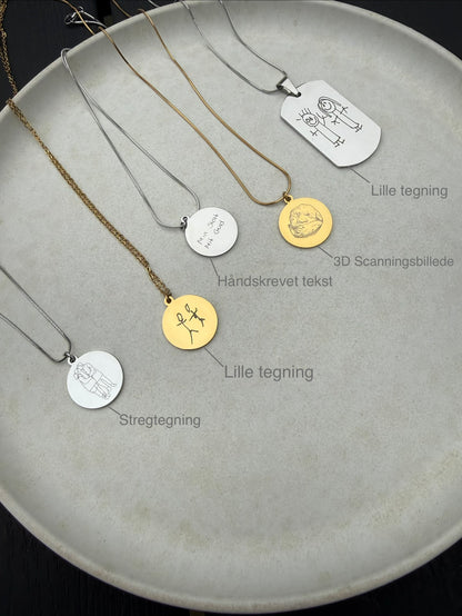 Bar Halskæde - Sølvfarvet