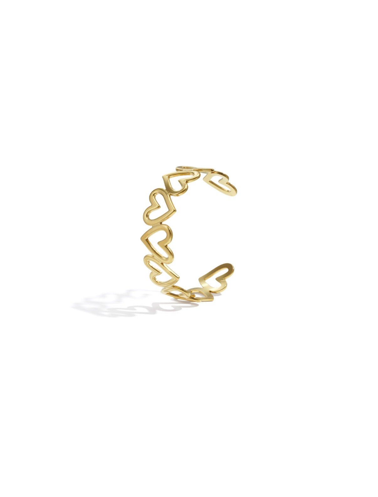 Heart Bangle - Forgyldt/Forsølvet