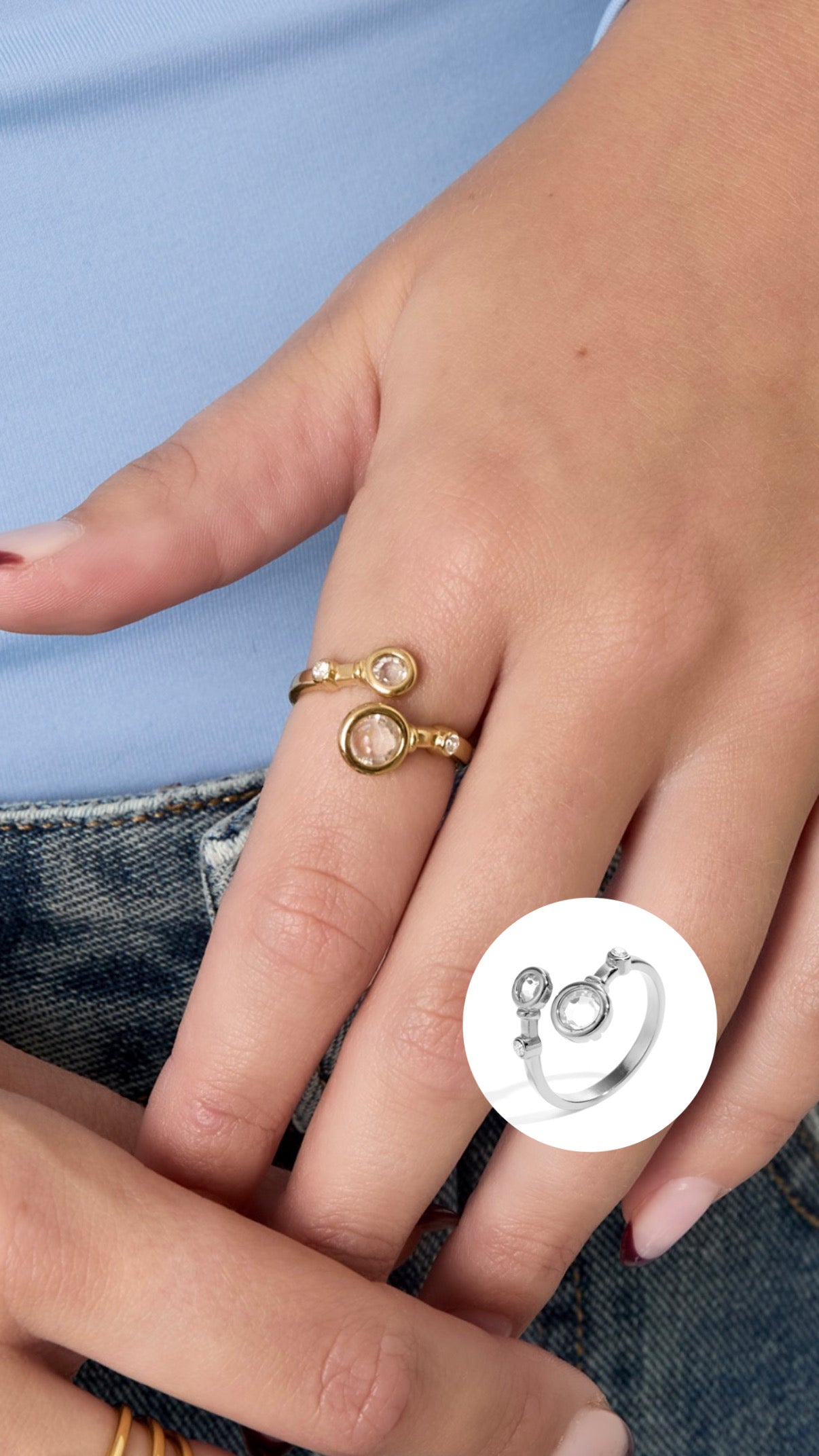 Stone Ring - Justerbar