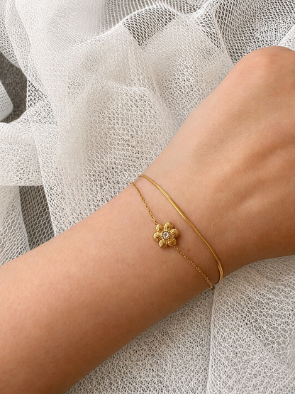 Flower Love Double Armbånd